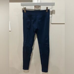 AUROLA Women's Seamless Scrunch Tummy Control Leggings Small Navy